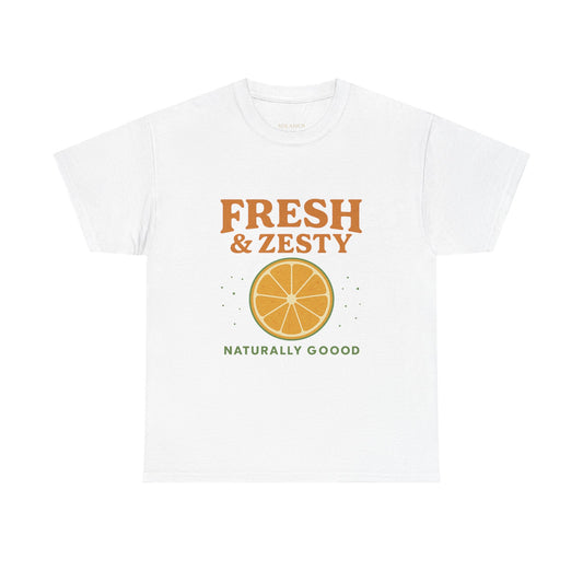 Fresh & Zesty Tee — “Naturally Good. Effortlessly Bold.”