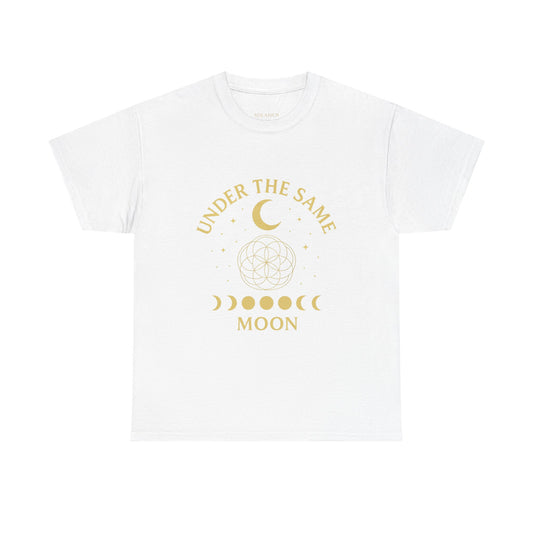 Under the Same Moon Tee — “Connected by Light, No Matter the Distance.”