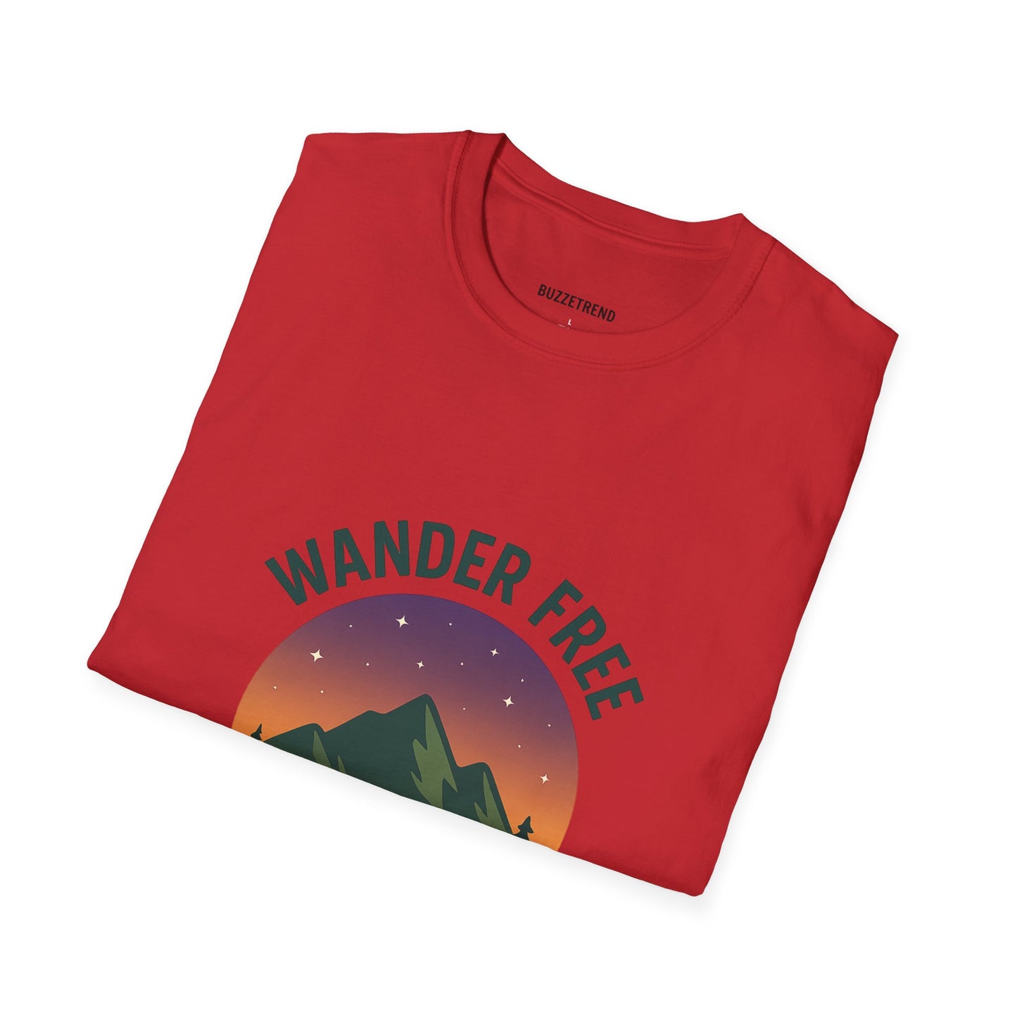 Wander Free T-Shirt, Unisex Outdoor Tee, Nature Lover Gift, Adventure Wear, Travel Shirt, Hiking Apparel