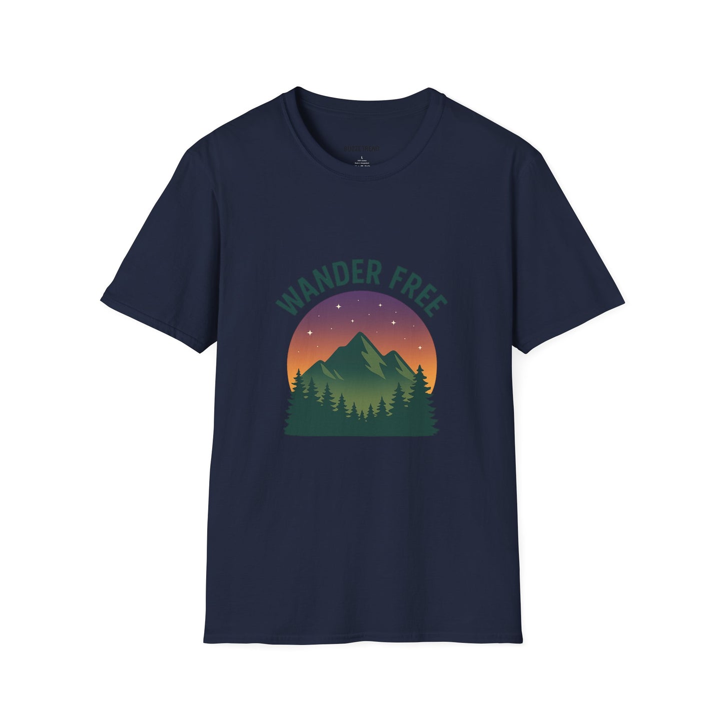 Wander Free T-Shirt, Unisex Outdoor Tee, Nature Lover Gift, Adventure Wear, Travel Shirt, Hiking Apparel