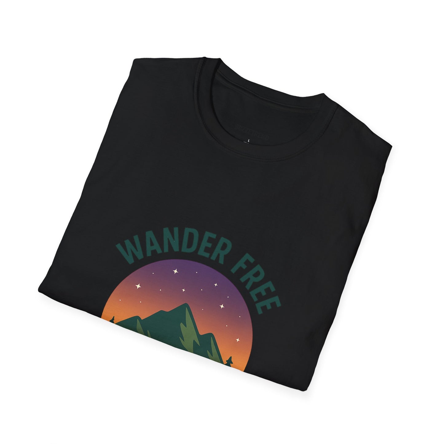 Wander Free T-Shirt, Unisex Outdoor Tee, Nature Lover Gift, Adventure Wear, Travel Shirt, Hiking Apparel