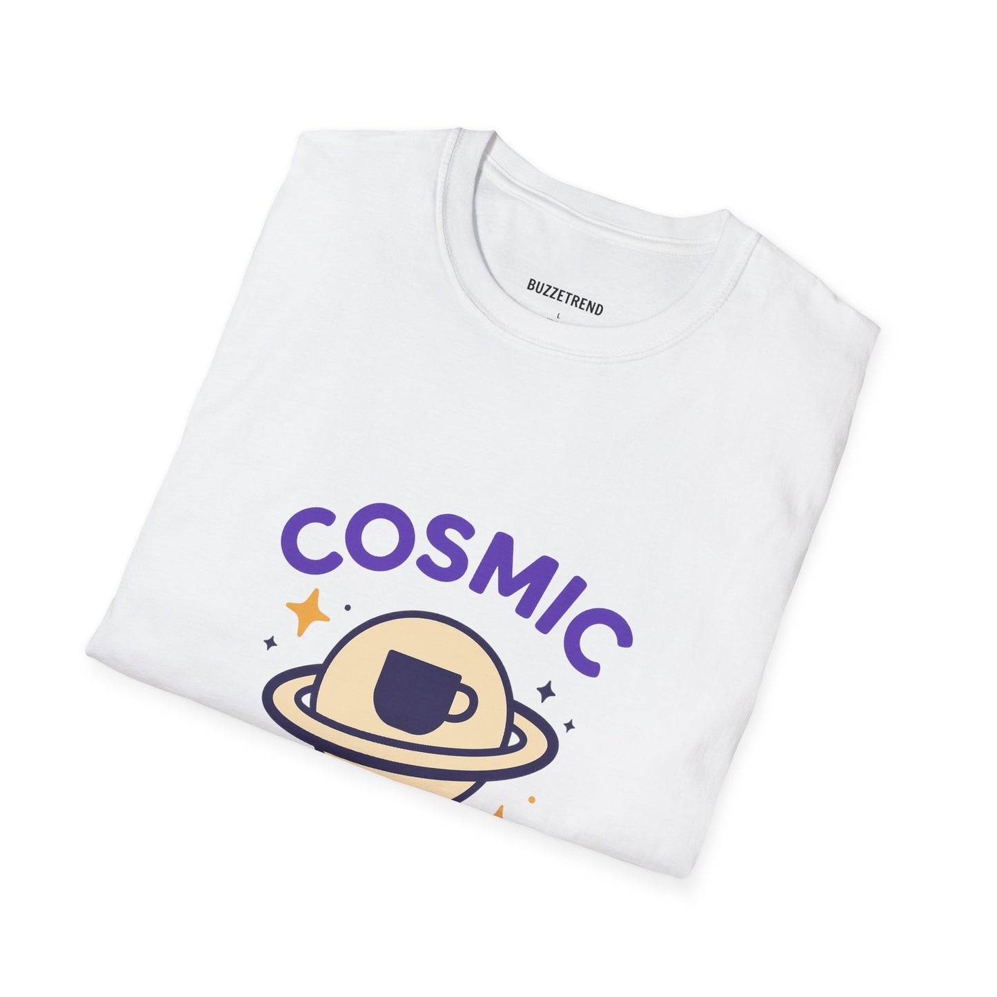 Cosmic Latte Tee — “Blast Off Into Your Day.”