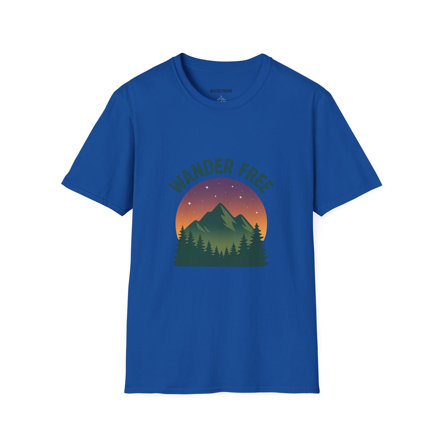 Wander Free T-Shirt, Unisex Outdoor Tee, Nature Lover Gift, Adventure Wear, Travel Shirt, Hiking Apparel