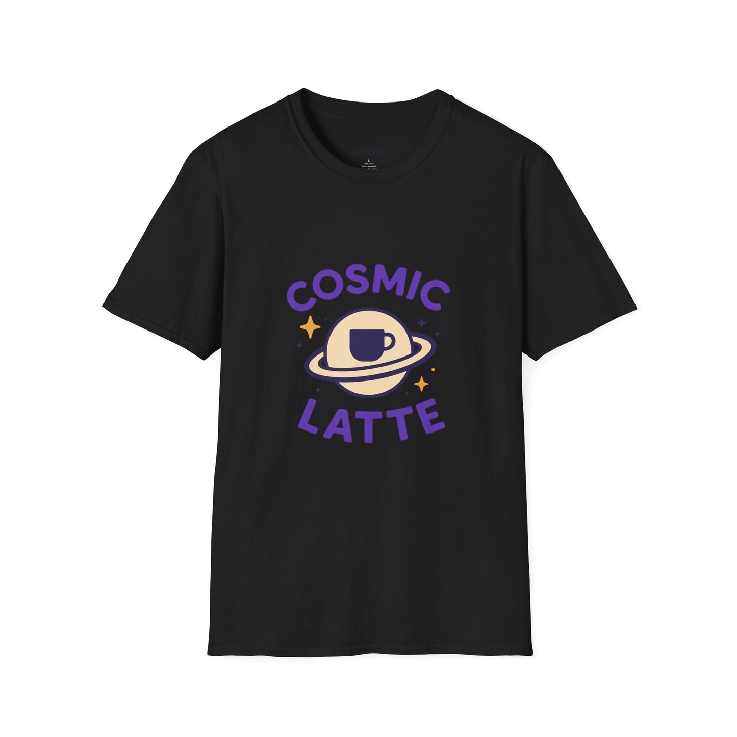 Cosmic Latte Tee — “Blast Off Into Your Day.”