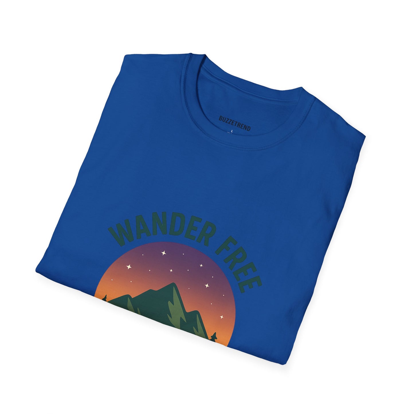 Wander Free T-Shirt, Unisex Outdoor Tee, Nature Lover Gift, Adventure Wear, Travel Shirt, Hiking Apparel