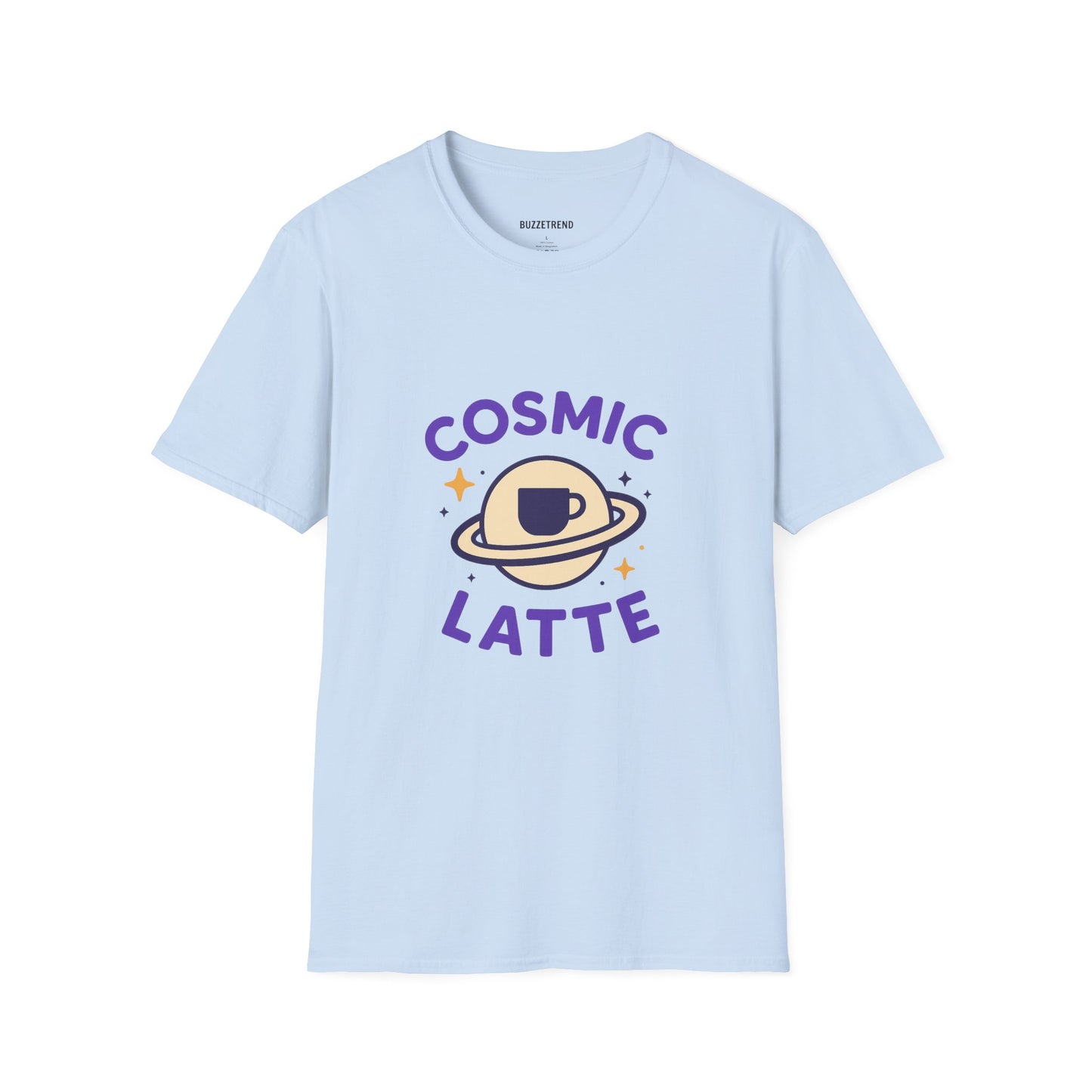 Cosmic Latte Tee — “Blast Off Into Your Day.”