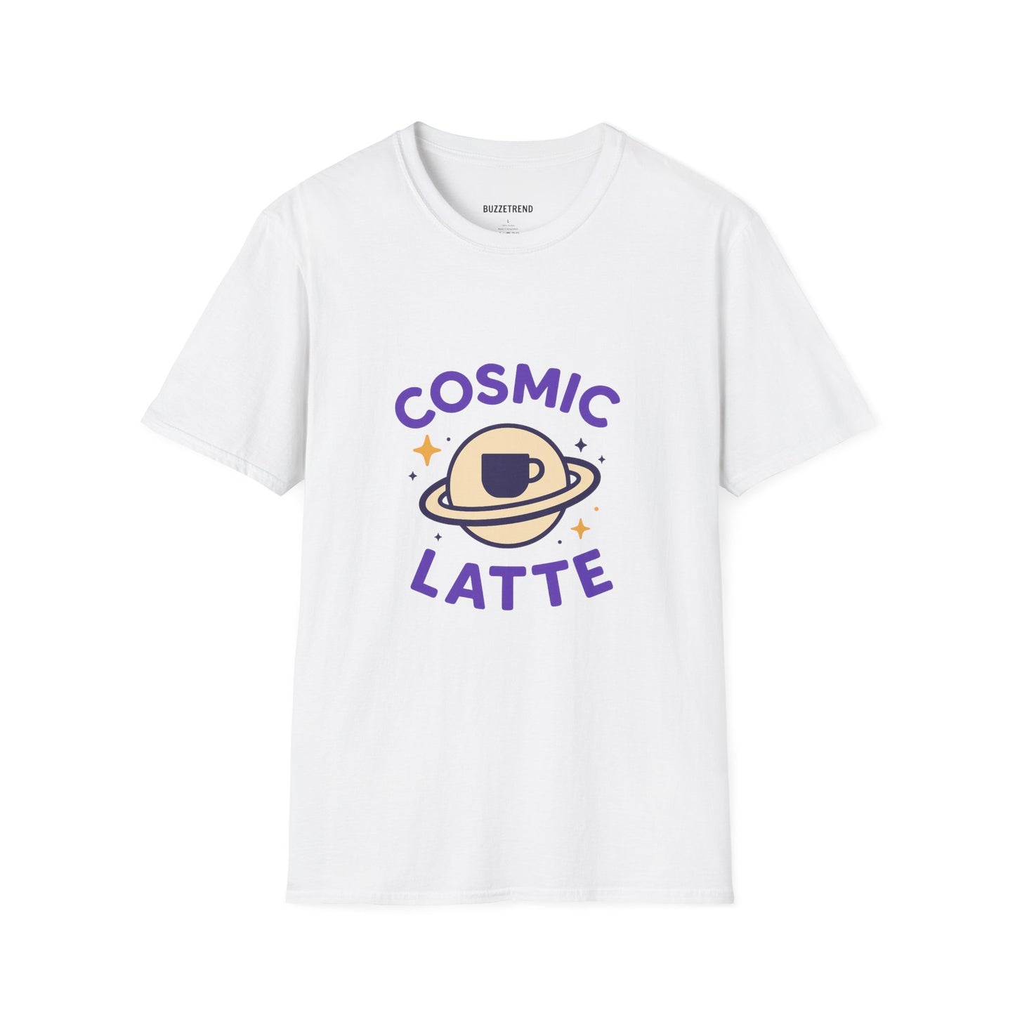 Cosmic Latte Tee — “Blast Off Into Your Day.”