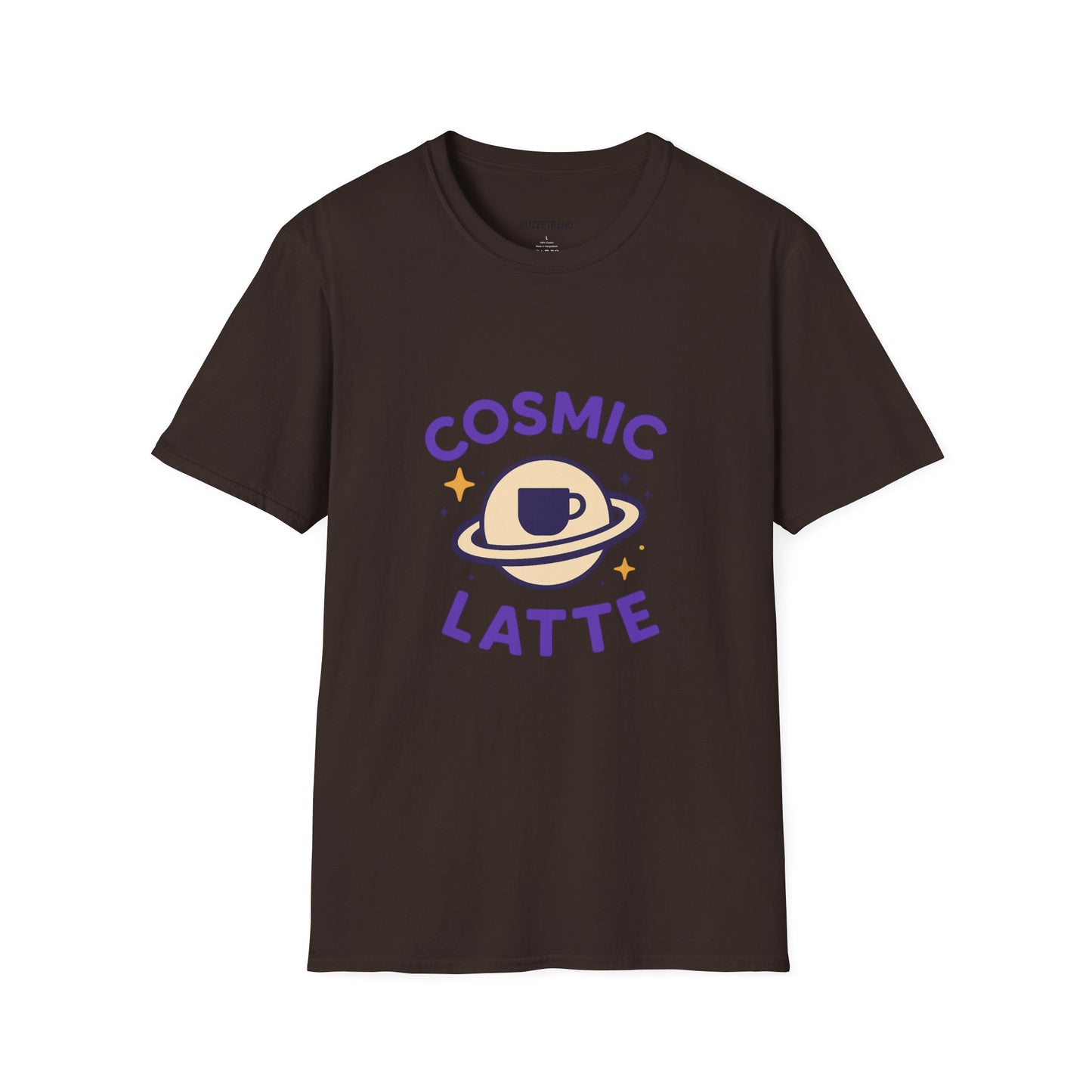 Cosmic Latte Tee — “Blast Off Into Your Day.”