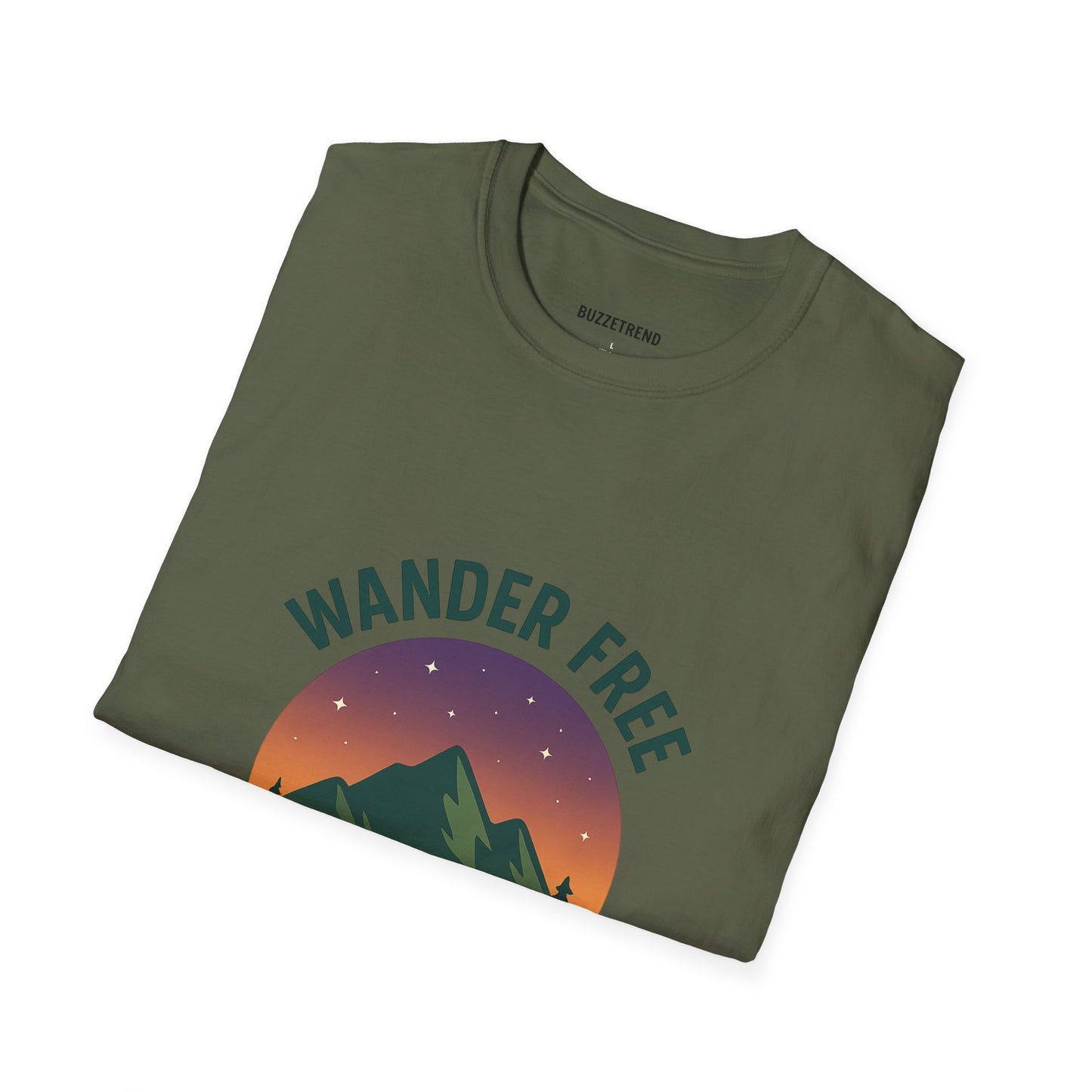 Wander Free T-Shirt, Unisex Outdoor Tee, Nature Lover Gift, Adventure Wear, Travel Shirt, Hiking Apparel