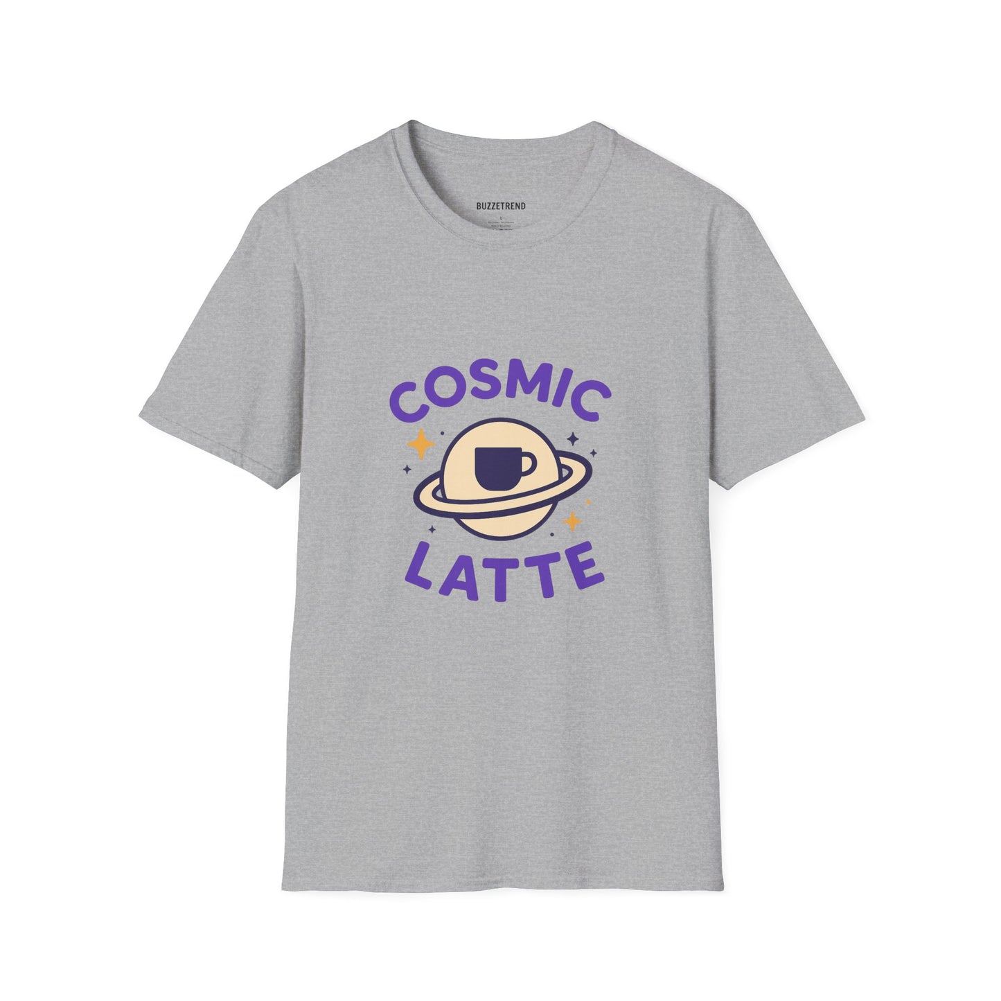 Cosmic Latte Tee — “Blast Off Into Your Day.”
