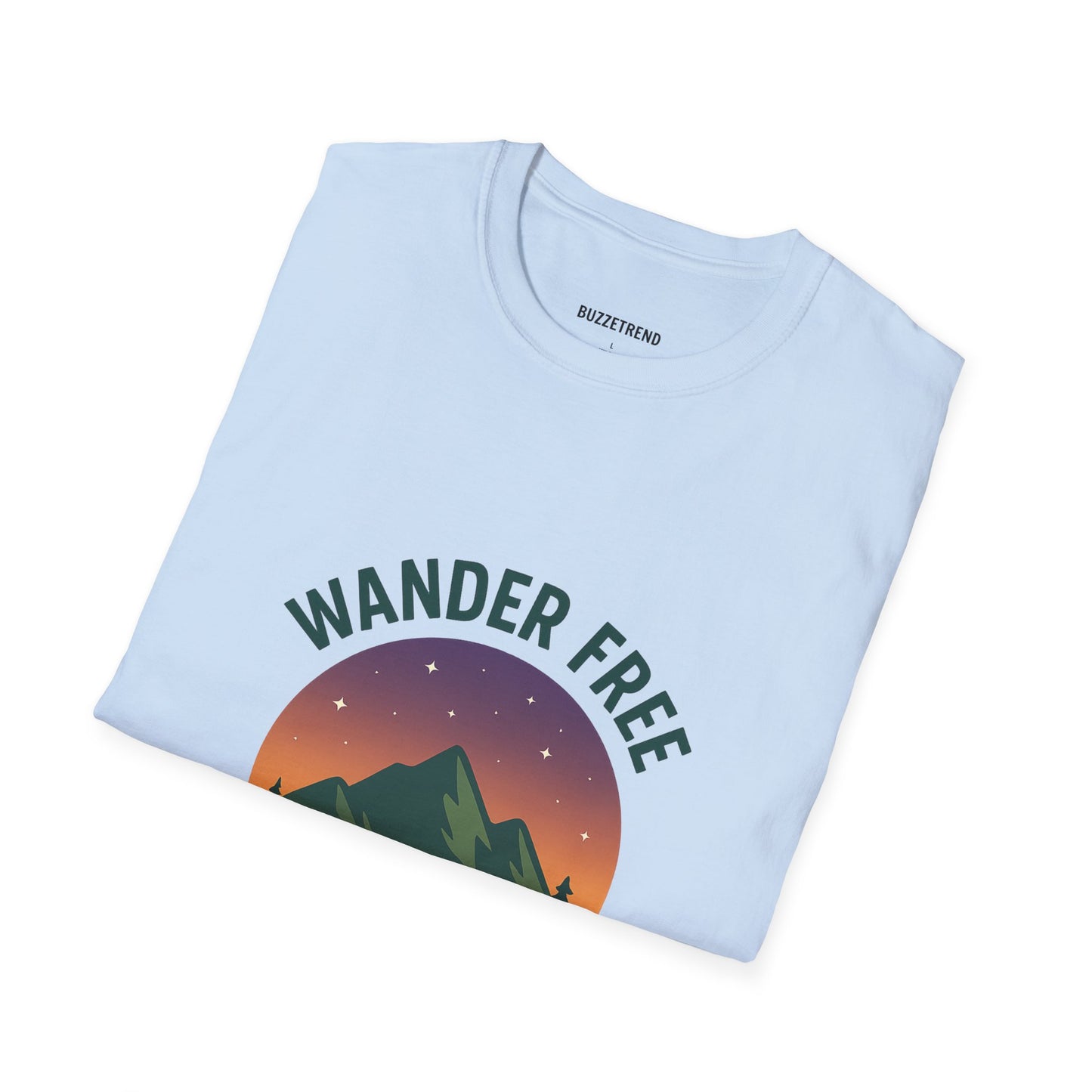 Wander Free T-Shirt, Unisex Outdoor Tee, Nature Lover Gift, Adventure Wear, Travel Shirt, Hiking Apparel