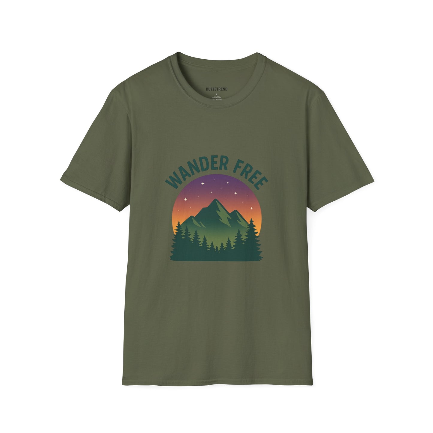 Wander Free T-Shirt, Unisex Outdoor Tee, Nature Lover Gift, Adventure Wear, Travel Shirt, Hiking Apparel