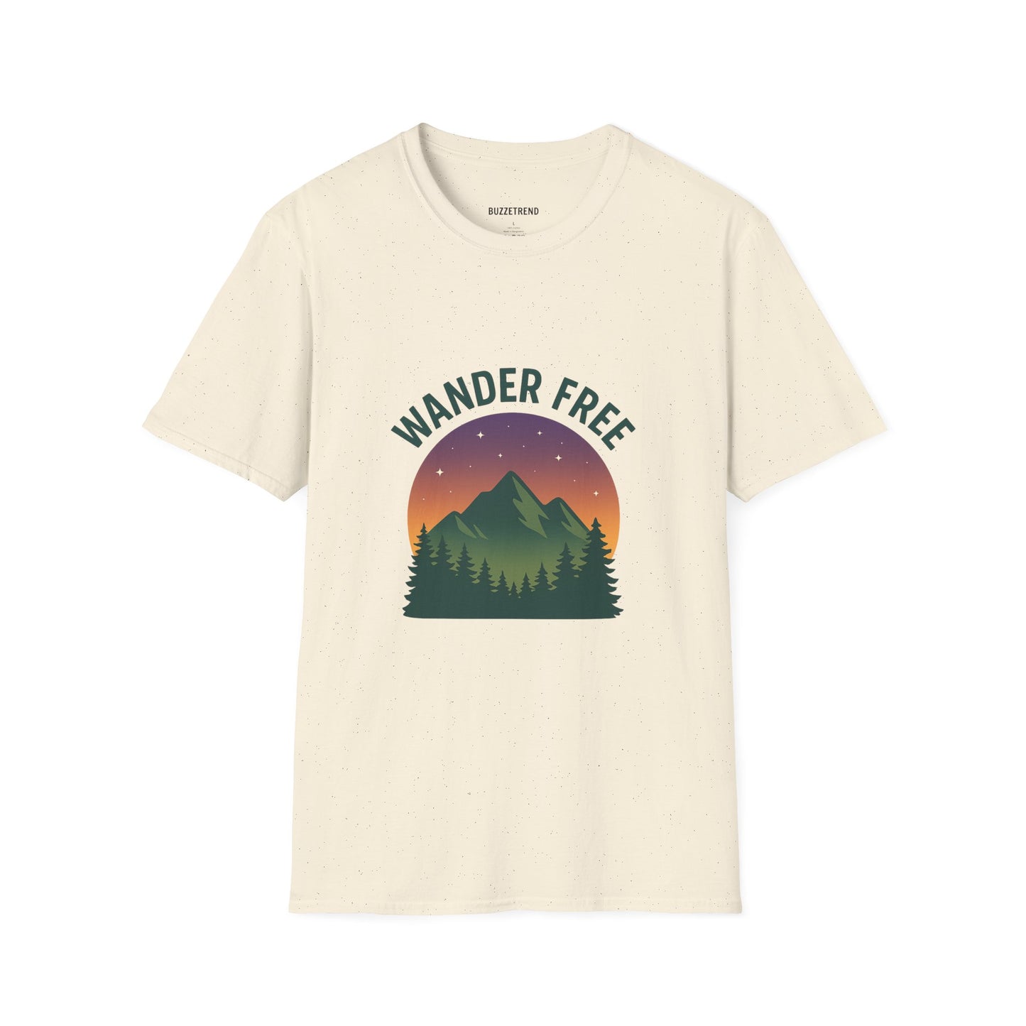 Wander Free T-Shirt, Unisex Outdoor Tee, Nature Lover Gift, Adventure Wear, Travel Shirt, Hiking Apparel