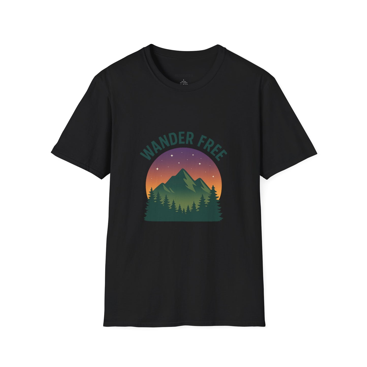 Wander Free T-Shirt, Unisex Outdoor Tee, Nature Lover Gift, Adventure Wear, Travel Shirt, Hiking Apparel