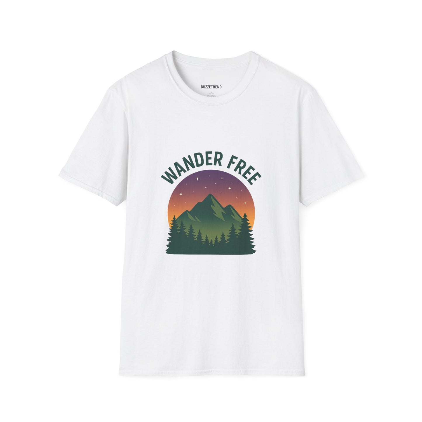 Wander Free T-Shirt, Unisex Outdoor Tee, Nature Lover Gift, Adventure Wear, Travel Shirt, Hiking Apparel