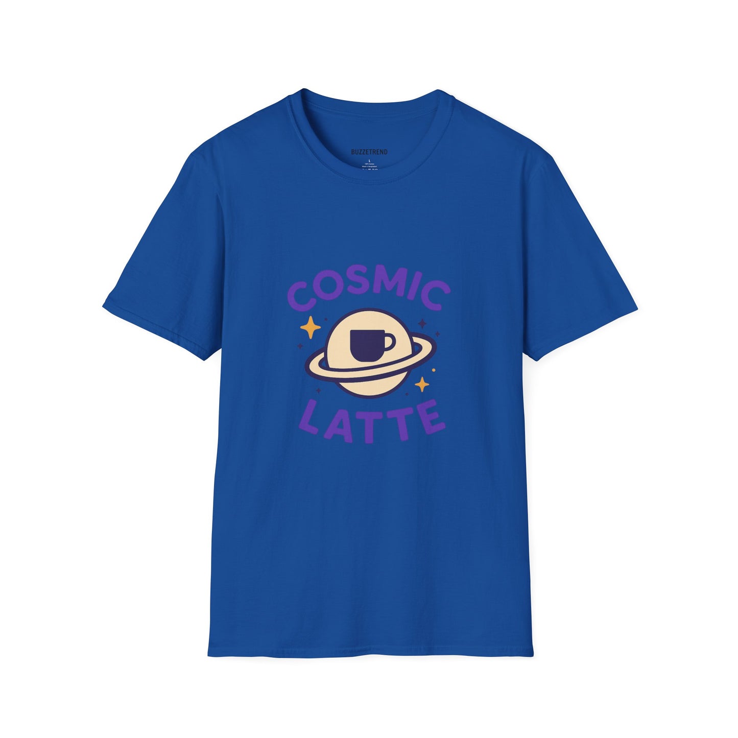 Cosmic Latte Tee — “Blast Off Into Your Day.”