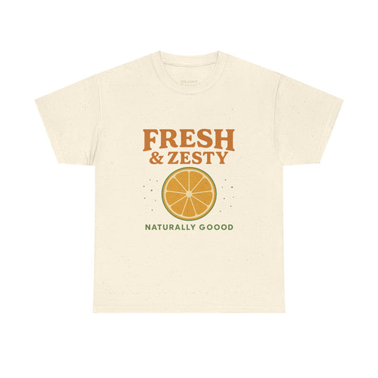 Fresh & Zesty Tee — “Naturally Good. Effortlessly Bold.”