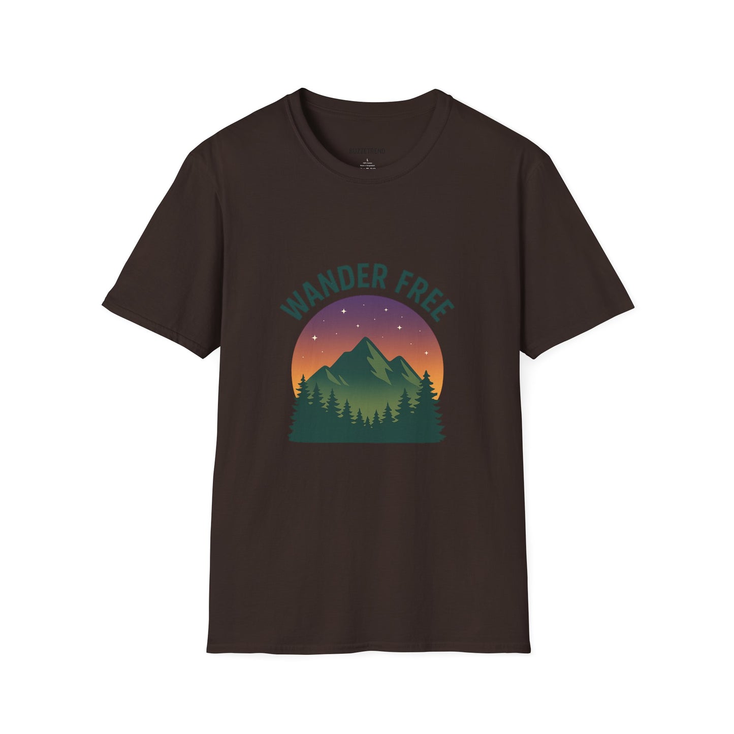 Wander Free T-Shirt, Unisex Outdoor Tee, Nature Lover Gift, Adventure Wear, Travel Shirt, Hiking Apparel