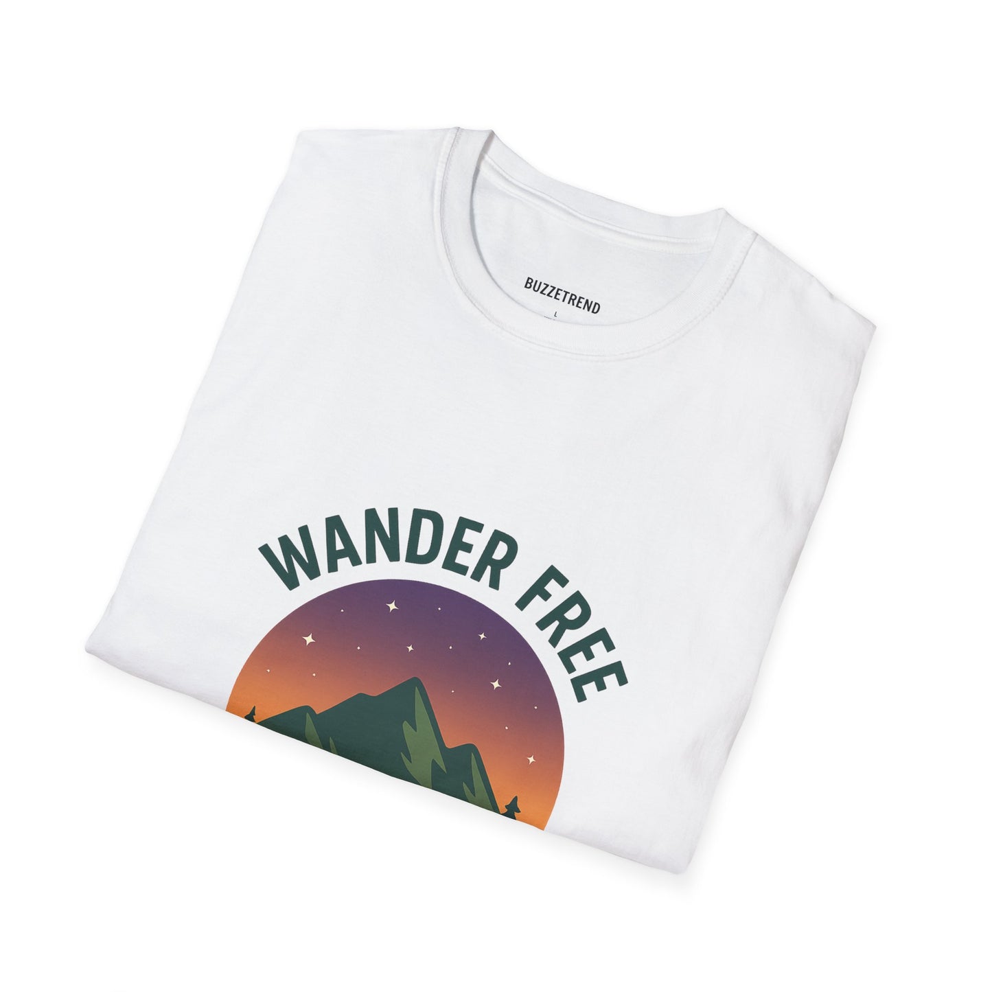 Wander Free T-Shirt, Unisex Outdoor Tee, Nature Lover Gift, Adventure Wear, Travel Shirt, Hiking Apparel