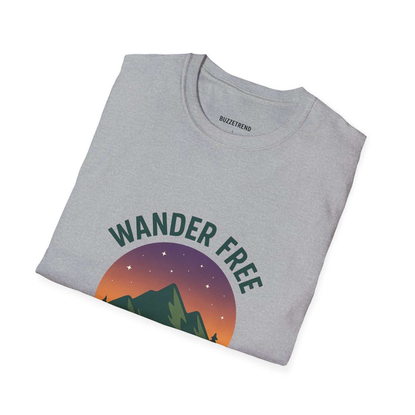 Wander Free T-Shirt, Unisex Outdoor Tee, Nature Lover Gift, Adventure Wear, Travel Shirt, Hiking Apparel