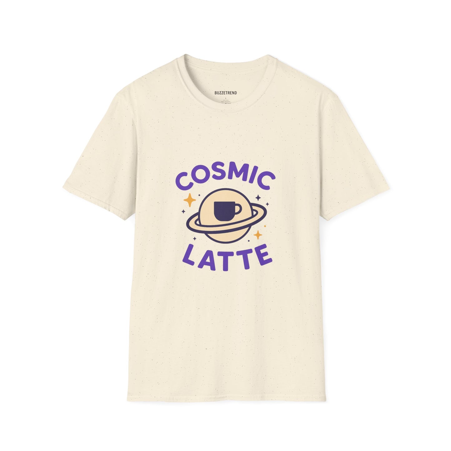 Cosmic Latte Tee — “Blast Off Into Your Day.”