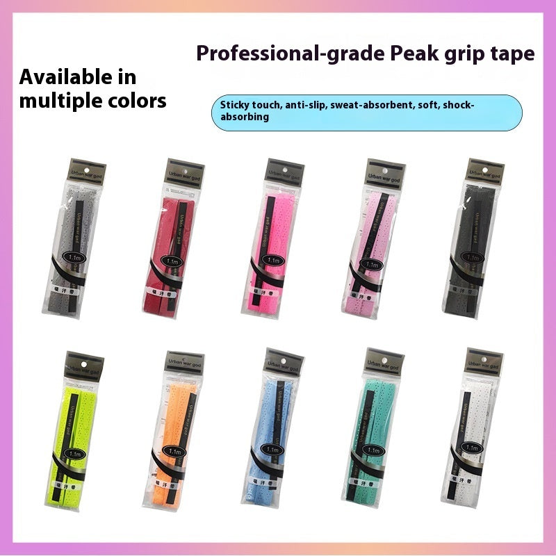 Peak Racket Grip Tape Handle Cover Non-slip Shockproof Breathable Sweat Absorbing Thickened Racket Grip Tape